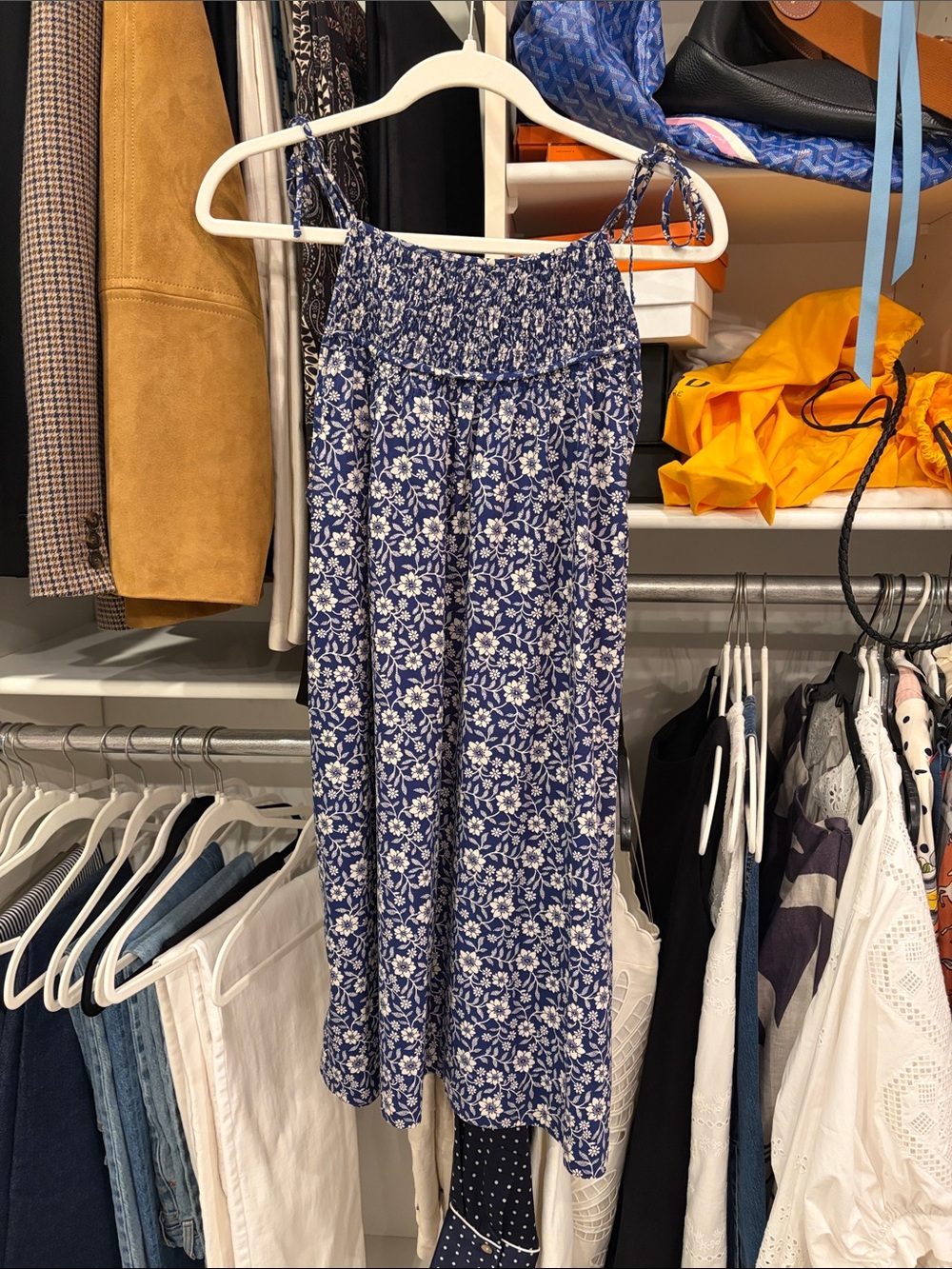 Doen blue floral dress size small